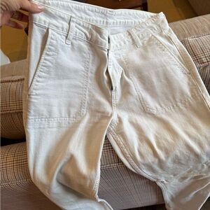 White Casual Pants